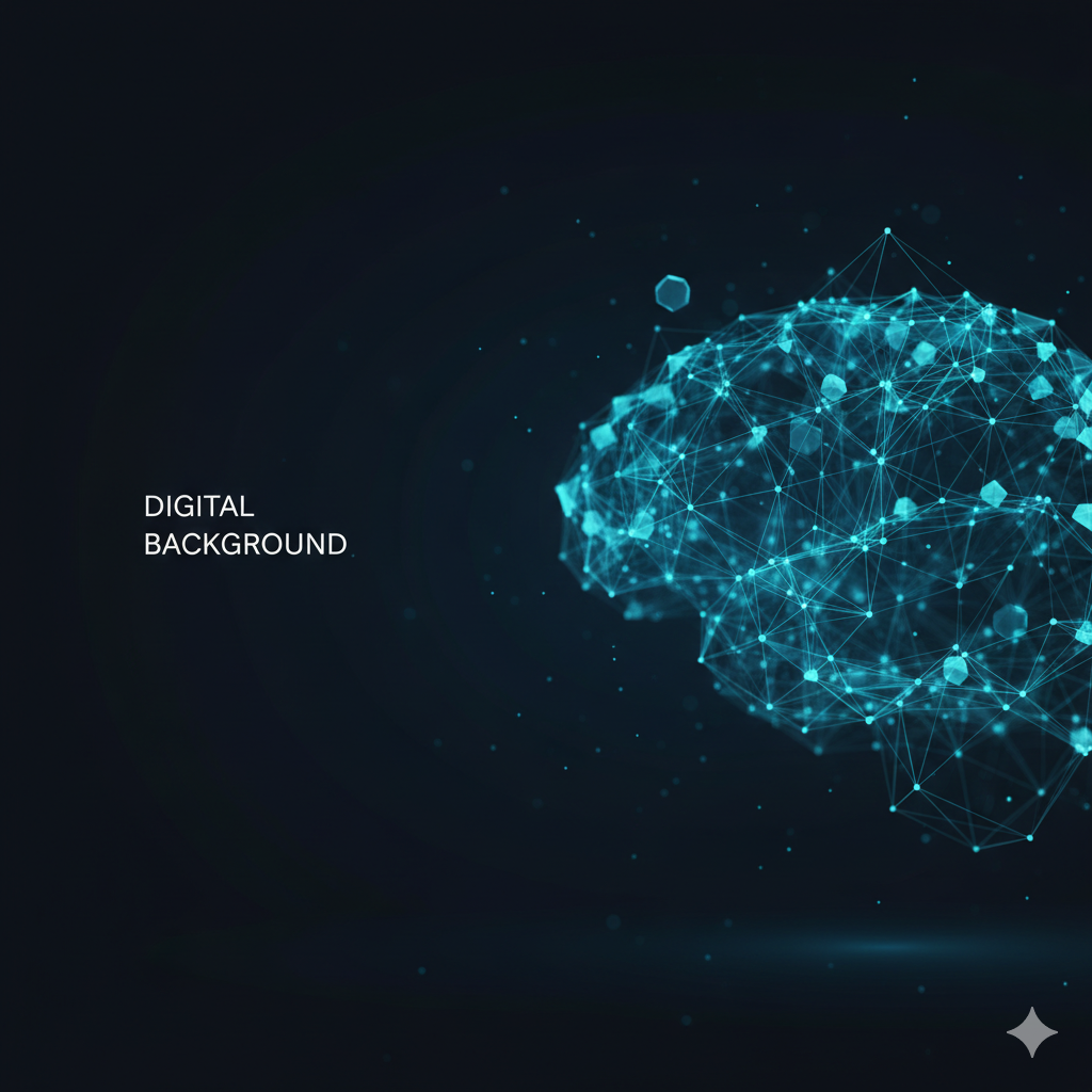Digital Brain Technology Background